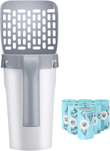 Cat litter scoop with - 2-in-1,