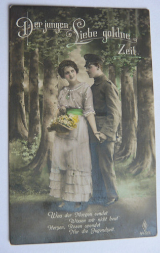 Ww1 german military postcard - ww1,