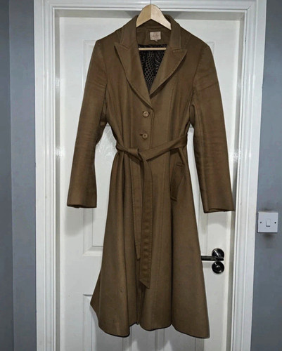 Vintage whistles camel - vintage, belted