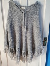 Next Light Grey Women Poncho