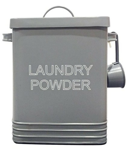 Grey laundry powder detergent - laundry,