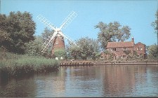 HUNSET MILL, The Broads, Norfolk - Vintage POSTCARD