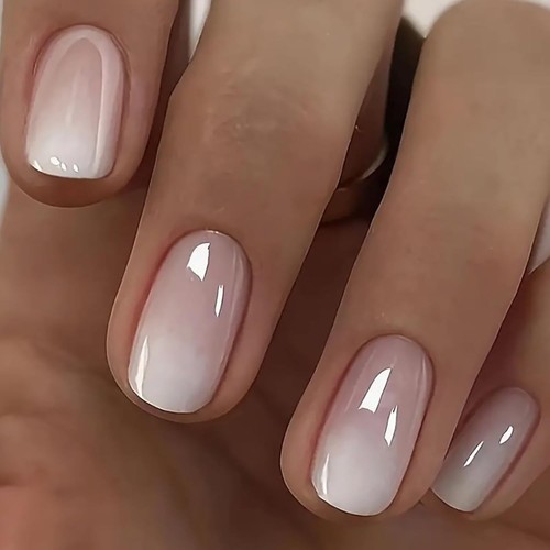 24pcs ombre press nails - ombre, on