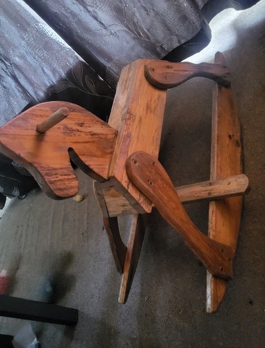Vintage rocking horse - rocking,
