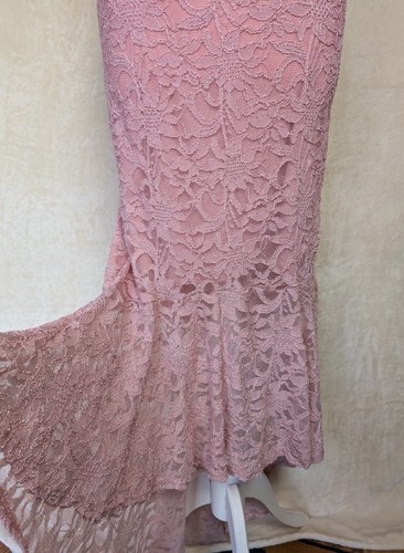 Quiz rose pink glitter lace - rose,