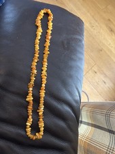 Baltic amber necklace made of free-form, polished Amber and Butterscotch Stones