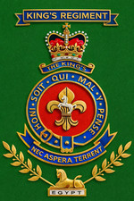 KING'S REGIMENT   METAL SIGN
