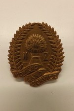 WW2 NEW ZEALAND WOMEN'S LAND SERVICE  MILITARY CAP BADGE 3.7CMS BY 3.25CM (1353)