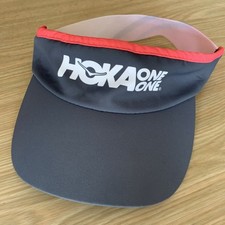 Hoka One One Women’s Hat Sun Visor Pink Spellout Running Golf Beach One Size