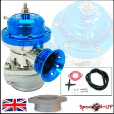 UNIVERSAL LT BLUE 40MM TYPE RS TURBO ADJUSTABLE BLOW OFF DUMP VALVE fits Greddy