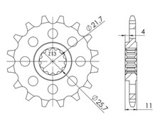 520 Tooth 16 Step Sprocket Yamaha FZ6 N / FZ6 NA ABS / FZ6 NS / FZ6 S2 2004-2008