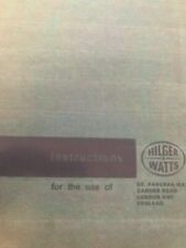 Hilger & Watts TA3 Autocolimator Installation, Operation & Service Manual