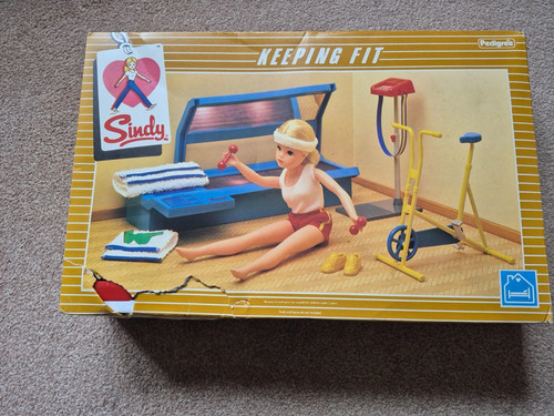 Sindy doll keeping fit - doll,
