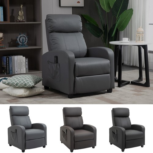 Recliner sofa chair - recliner, pu