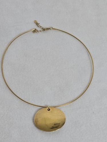Monet gold tone necklace - co,