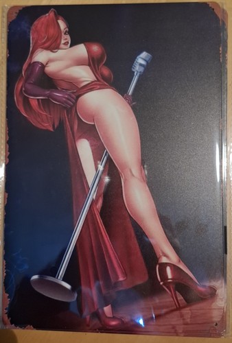 Metal sign jessica rabbit - metal,