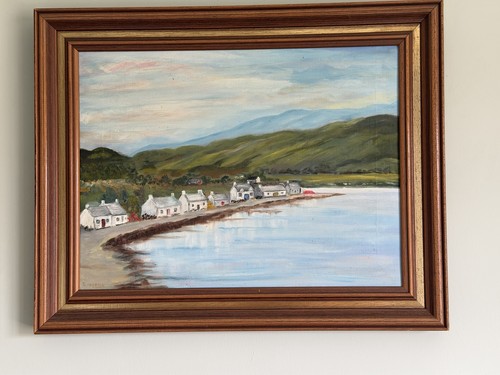 Framed antique oil - antique, canvas