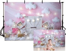 8x6ft Pink Girl Birthday