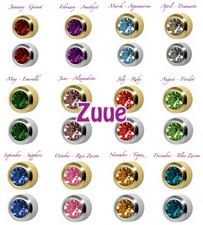 STUDEX PLUS BIRTHSTONES GOLD