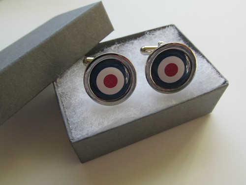 Raf roundel target cufflink - cufflink,