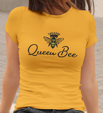 Queen Bee Women's T Shirt - Any Colour - Novelty Bee Lover Gift Ladies T-Shirt