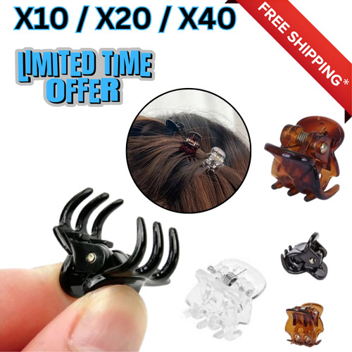 Mini hair claw clips - mini, small