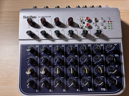Subzero mix08usb channel - subzero, 8-channel