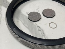 15" DIAMOND CAR STEERING WHEEL COVER - BLING LADIES DRIVING ACCESSORIES    (V3)