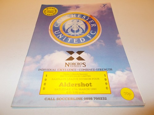 Colchester aldershot 90 - colchester, v