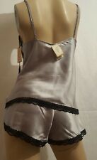 La Senza Set Silver Silk 2 pieces Lingerie 