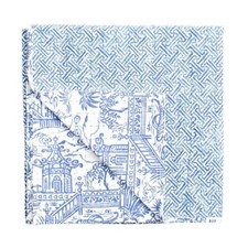 Pagoda Toile blue/white