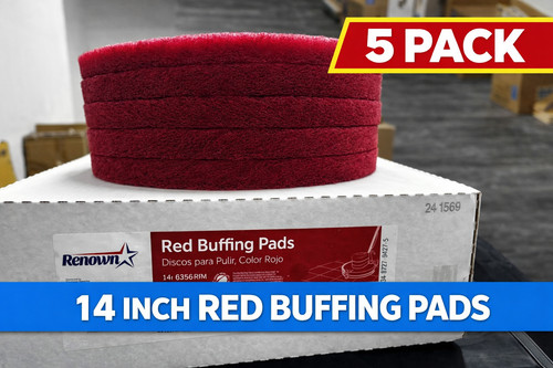 Renown red buffing pads - renown,