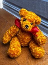 Dolls house miniature 1:12 HANDCRAFTED jointed teddy bear - nursery, toys