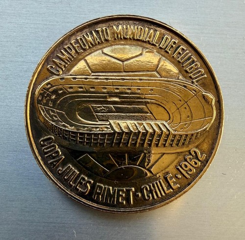 1962 medal gold plated chile - 1962,