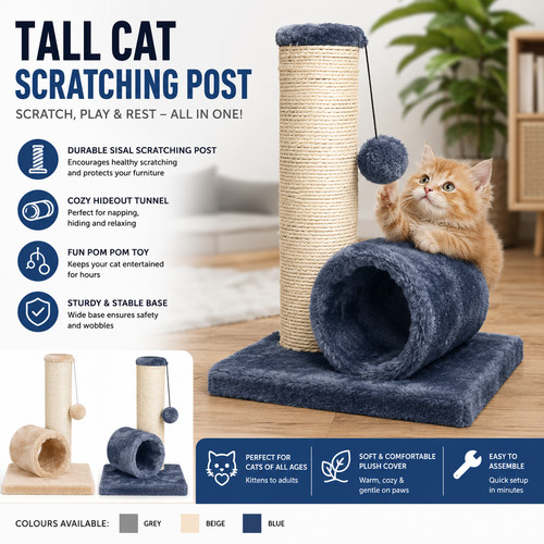 Tall cat scratching post cats - post,