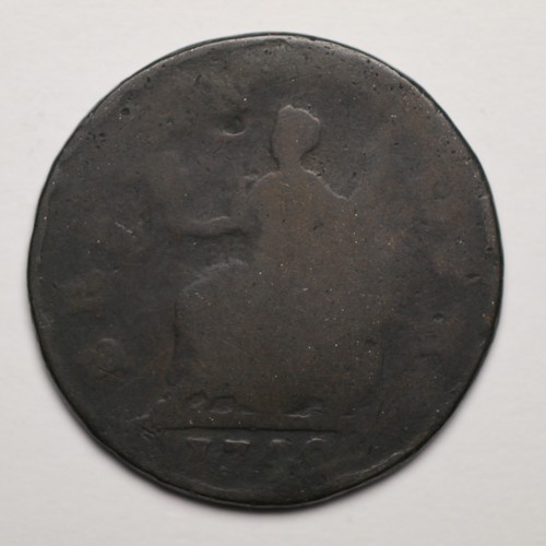 1749 farthing coin copper - 1749,