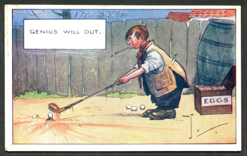 Comic golf genius - will, out'