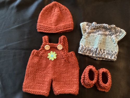 Hand knitted dolls - , clothes