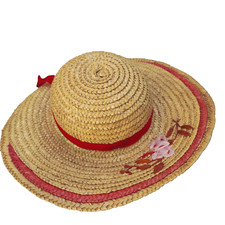 Vintage Childs Straw Hat Woven