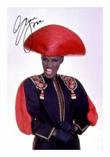 Grace jones autograph signed - autograph,
