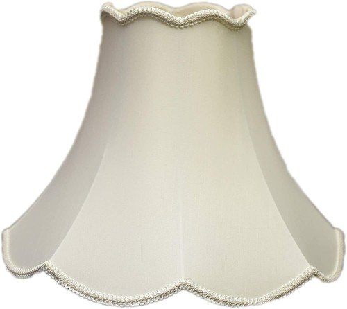 Single scallop faux silk - scallop,