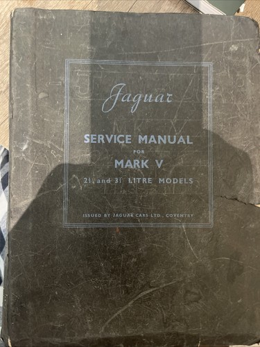 Jaguar service manual for mark - jaguar,