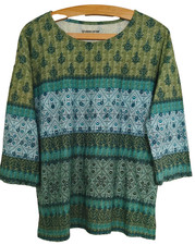 Peter Hahn Green Cotton Top