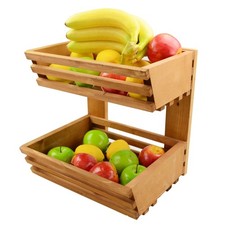 2 tier Wooden Vegetable and