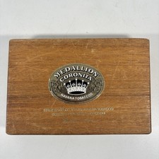 Medallion  Havana Petit Coronas Wooden Cigar Box  J R Freeman & Son Ltd
