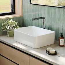 Bathroom Sink Basin Hand Wash Counter Top Mounted Ceramic Basin Vessel Drainer