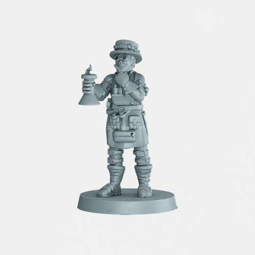 Mad scientist steampunk - scientist,
