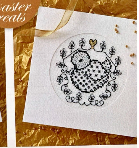 Blackwork hardanger cross - blackwork,