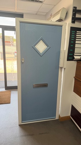 Composite door blue exterior - composite,