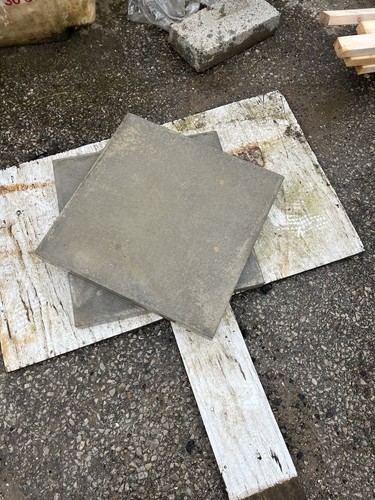 Grey square stone - grey,